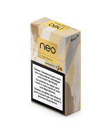 Le paquet de sticks de tabac neo™ Gold Tobacco vu du profil gauche