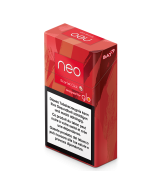 Le paquet de sticks de tabac neo™ Scarlet Click vu du profil gauche