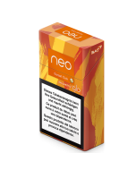 Le paquet de sticks de tabac neo™ Sunset Click vu du profil gauche