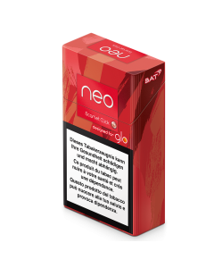 Pack of neo™ tobacco sticks Scarlet Click Left Side view