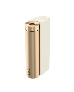 glo™ HYPER X2 Tobacco Heater device in white and gold