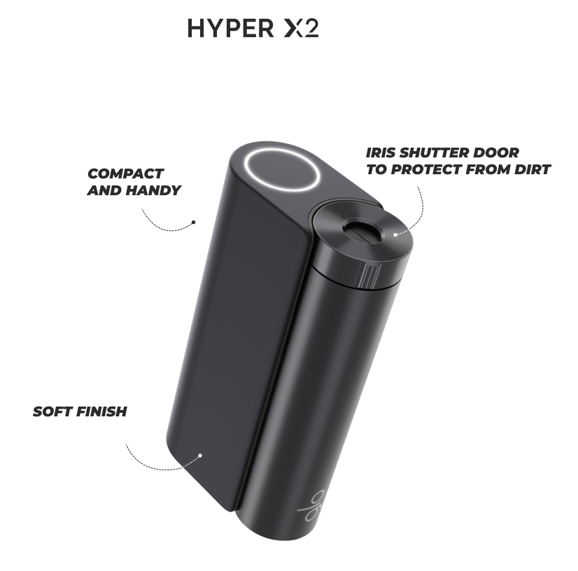 Description of the glo Hyper X2 tobacco heater